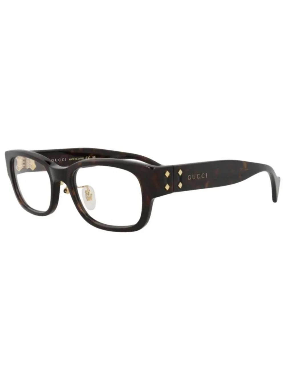 New Gucci Women's Eyeglasses Square Rectangle Recycled Acetate Frame Unisex